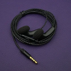 2024 TMUSIC V7 32 Ohms DIY HiFi Earphones Customized 15.4mm w/ Microphone Wired Flat Head Earbuds DJ Style Sound