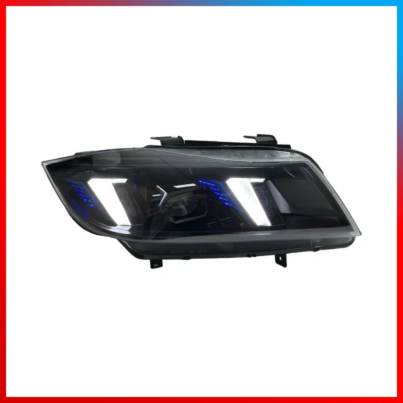 

Suitable for 05-12 B-M W 3 Series E90 Headlight Assembly E90 Modification Fang Shaped Headlight LED Daytime Running Light Lens