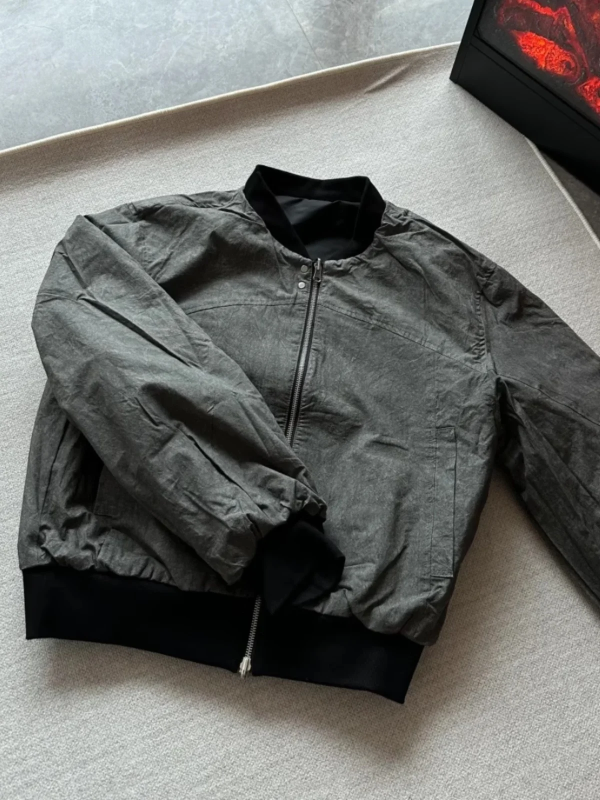 جاكيت بيسبول رجالي فضفاض وعصري متعدد الاستخدامات للشباب، مناسب للخريف والشتاء والربيع، بأكمام طويلة وياقة بيسبول