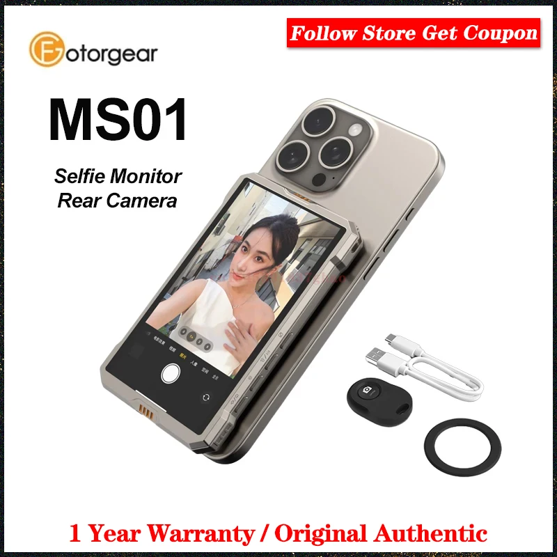 Fotorgear MS01 Monitorbildschirm für iPhone Android Smartphone Rückfahrkamera Drahtloser