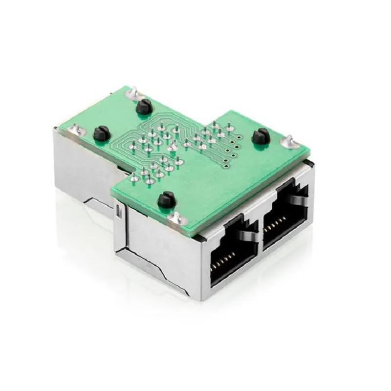 8P8C adapter connector network RJ45 distributor Ethernet 1-on-2 expander plug(Suggest using two together)