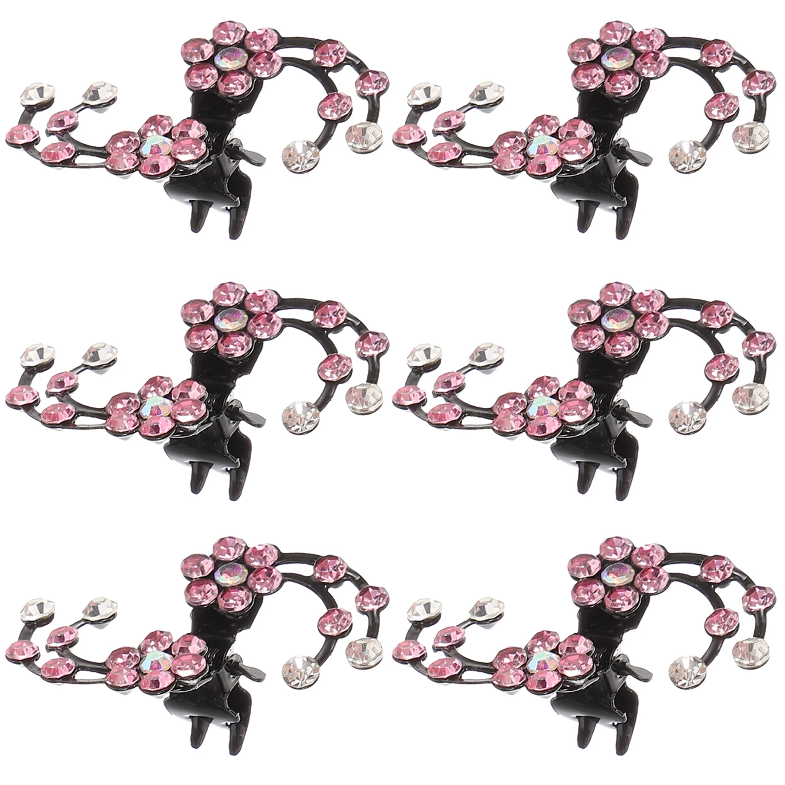 

6 Pcs Plum Hair Clip Special Occasion Accessory Decorative Long-lasting Clips for Girls Beautiful Cute Accessories Bangs