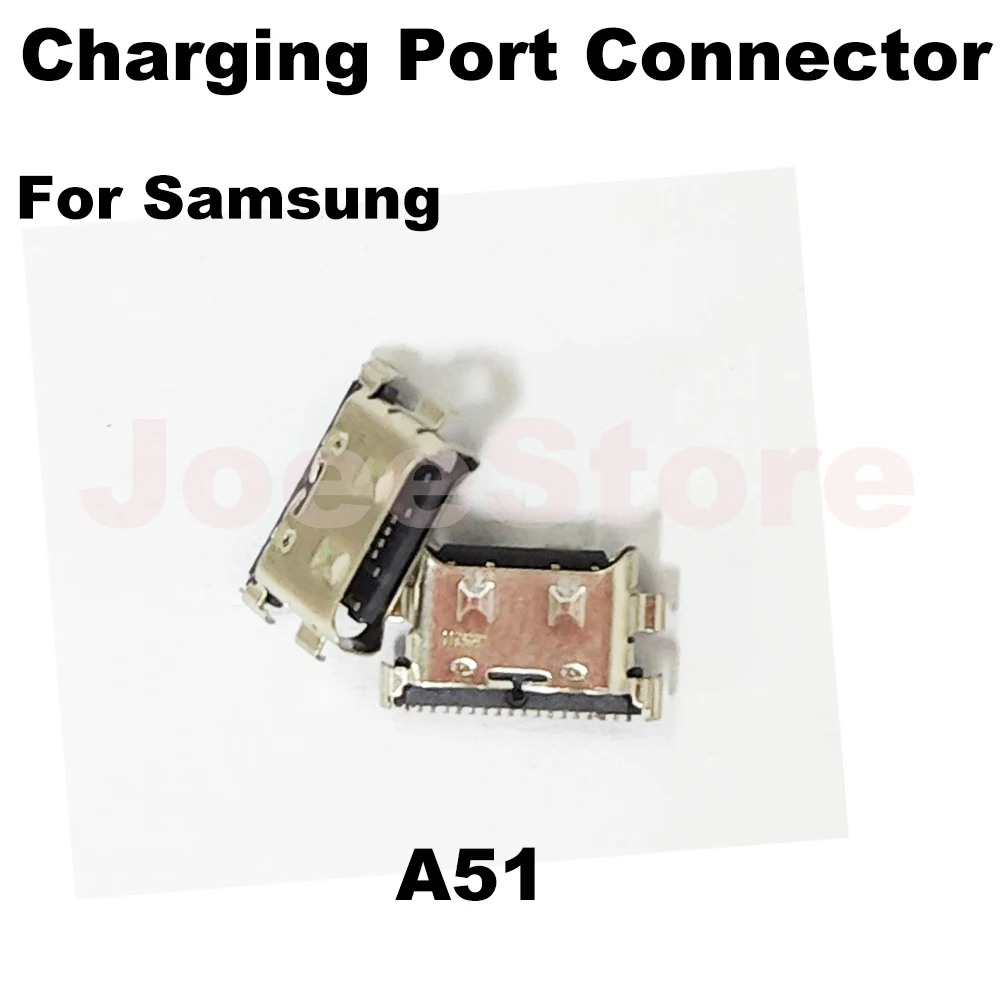 100Pcs USB Charging Port Jack Dock Connector For Samsung A20 A30 A50 A70 A51 A21s A01 A30s A20s A50s A11 A21 A31 A52 A02s A32