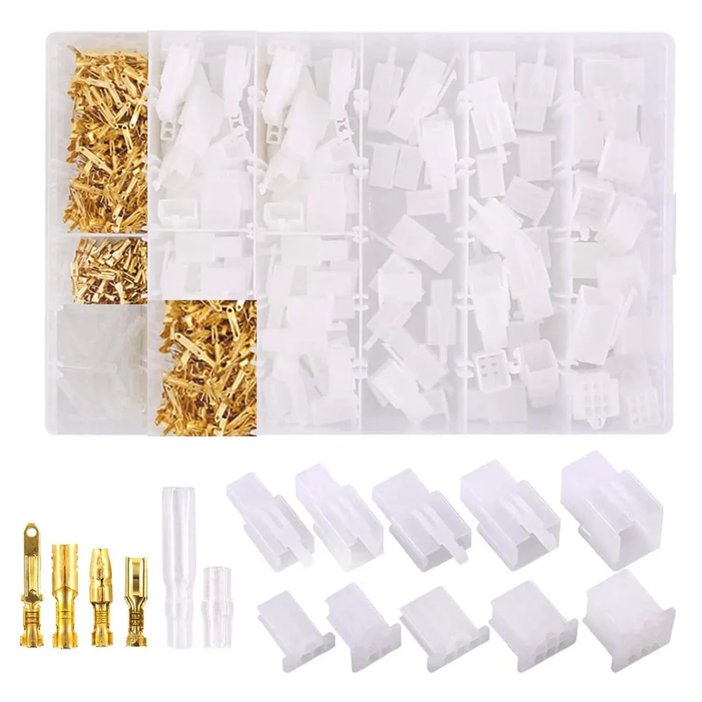 

720Pcs Automotive Electrical Wire Connectors Kit, 2.8mm 2 3 4 6 9 Pin Automotive Electrical Wire Pin Header Crimp Wire Terminal