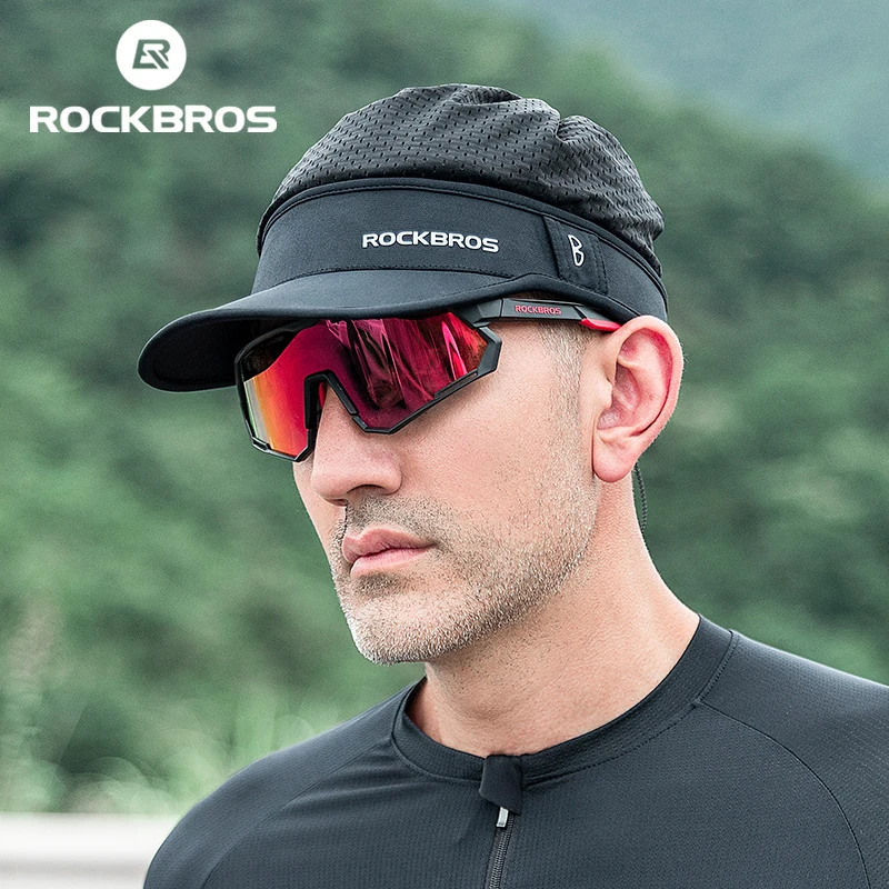 ROCKBROS berretto estivo rinfrescante con protezione solare due modi per indossare un cappello sportivo traspirante ad asciugatura rapida adatto per