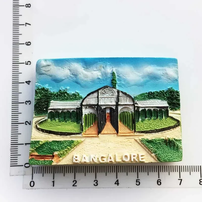 India Fridge Magnet Tourism Souvenir Rajasthan Bangalore 3D Resin Painted Crafts Magnets for Refrigerators Sticker Home Decor