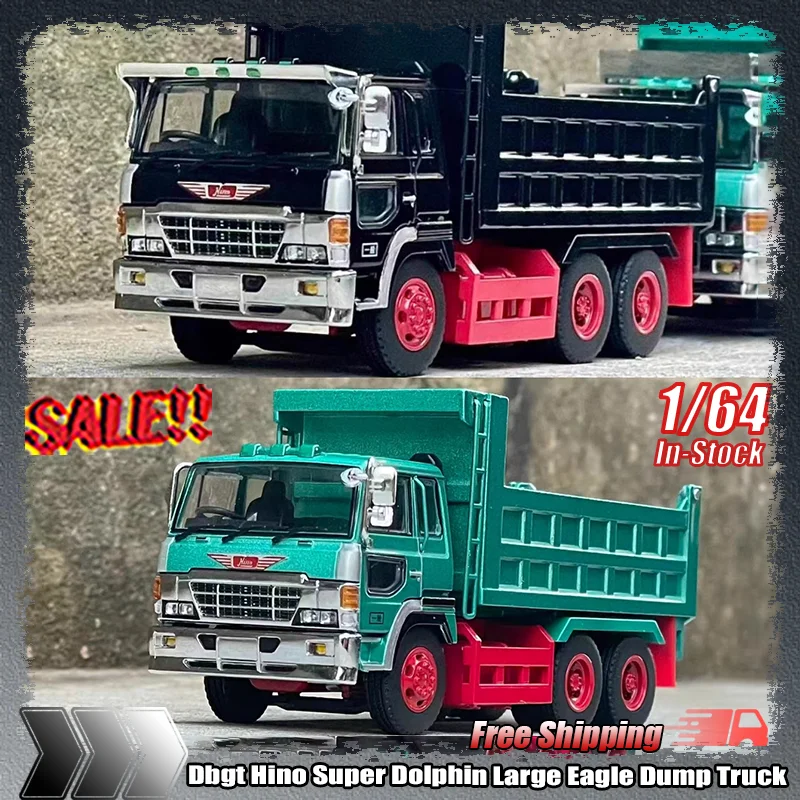 Dbgt 1:64 Hino Super Dolphin camión volquete de águila grande simulación de aleación miniatura modelo de coche fundido a presión adorno de juguete personalizado para niños