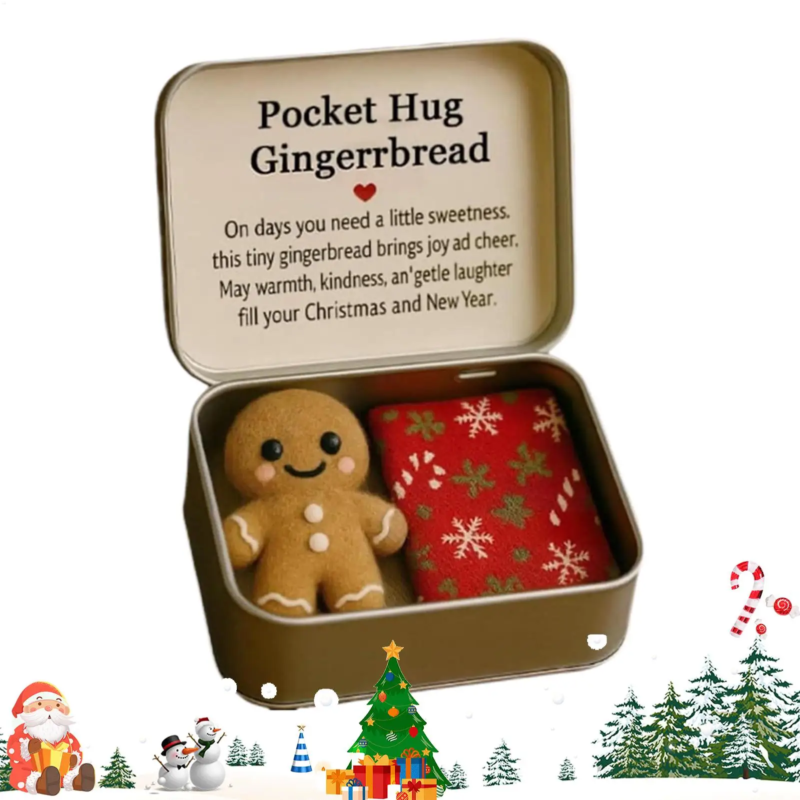 Hug Cards Mini Emotional Uplifting Christmas Mini Pocket Greeting Cards For Holiday Birthday Appreciation Good Luck Care Women