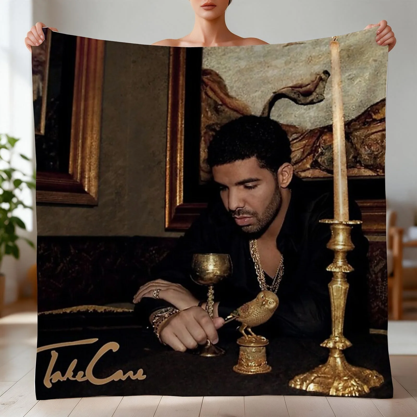 take care drake Throw Blanket Cute Summer Beddings Soft Plaid Blankets