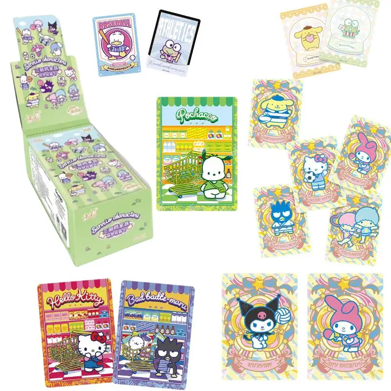 108 قطعة/المجموعة/مجموعة شخصيات أنيمي سانريو الأصلية مجموعة لطيفة بطاقة هواية كورومي ميلودي كيتي سينامورول هدية للأطفال