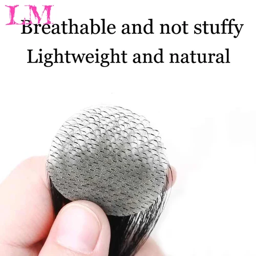 Imagen 2 del producto Flequillo de cabello humano Natural LM para mujer, 100% de cabello humano Real, Clips en extensiones, flequillo lateral coreano, flequillo falso