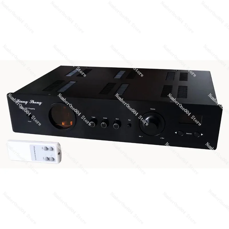 XiangSheng 728A High End Vacuum Tube Preamp Stereo HiFi Audio Pre Amplifier 12AT7 12AU7 Remote Control Latest Model