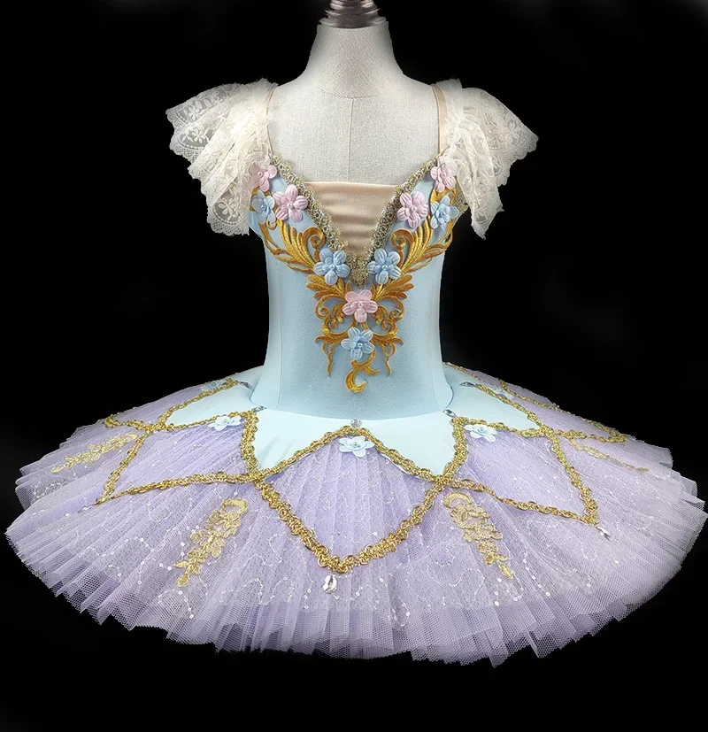 Nuevo vestido de tutú de Ballet profesional para adultos, expositor de ventana, vestido de actuación, falda de Bella Durmiente, traje de baile para niños