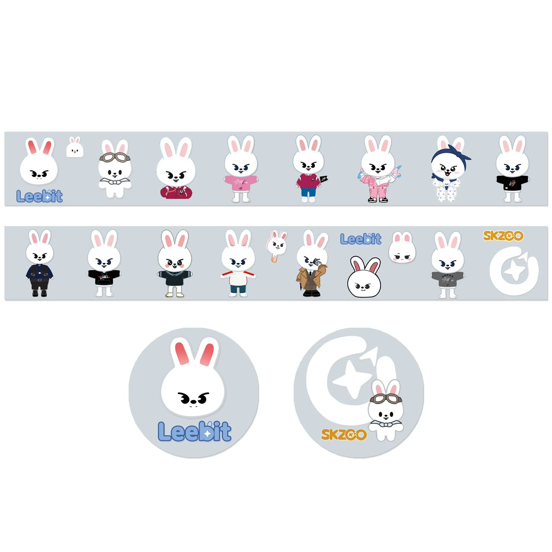 Stray child Huang Xuanchen cartoon image and paper tape SKZoo cute hand account sticker hand account