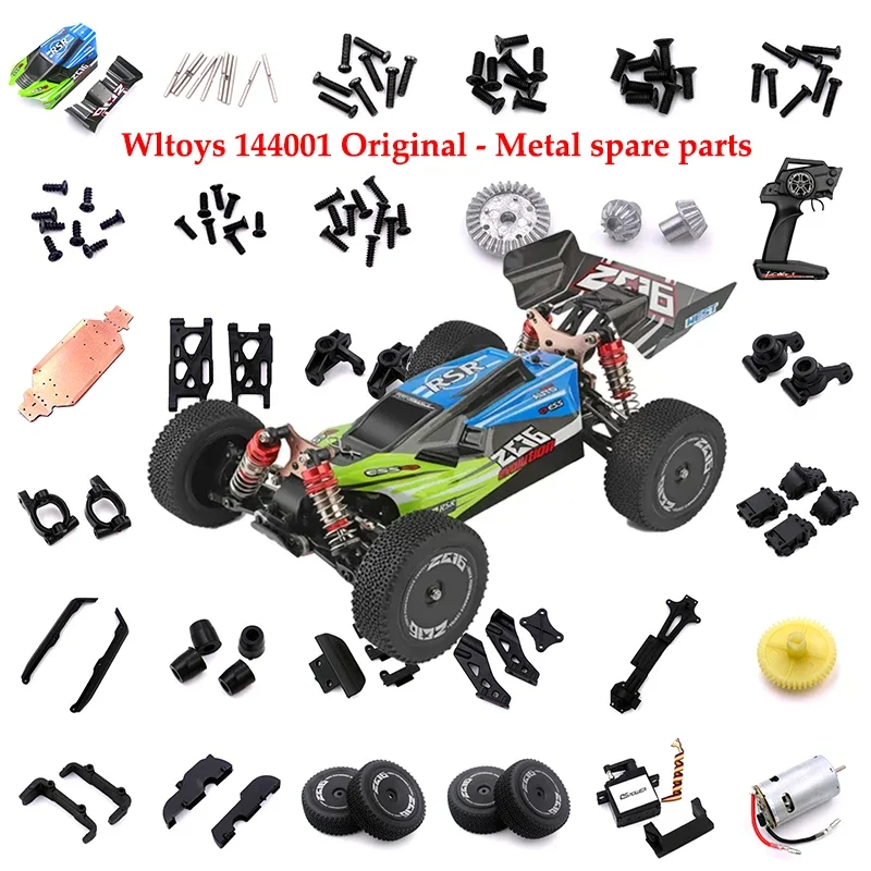 

RC Car Parts WLtoys 144001 1/14 RC Car Spare Parts Car Servo Receiver Motor/Swing Arm/Car Body Shell Cover Rc Cars for Adults