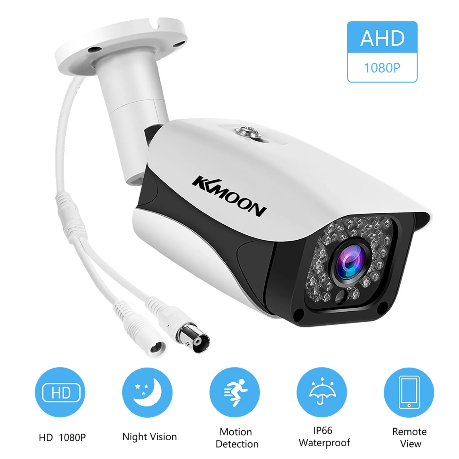 2MP 1080P Full High Definition Security Camera Outdoor/Indoor (Hybrid 4-in-1 CVI/TVI/AHD/CVBS) Infrared Night Vision Weatherproo