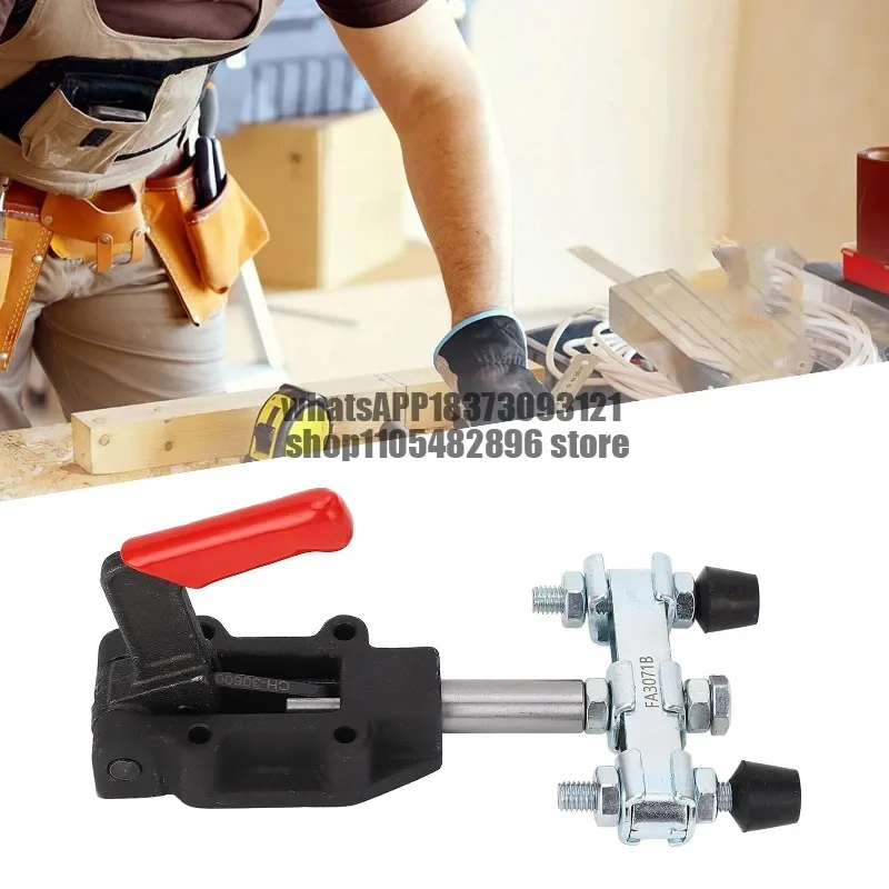 Double Headed Toggle Clamp Heavy Duty Pull Push Toggle Clamp for Welding Drilling Grinding Quick Release Pull Push Toggle Clamp