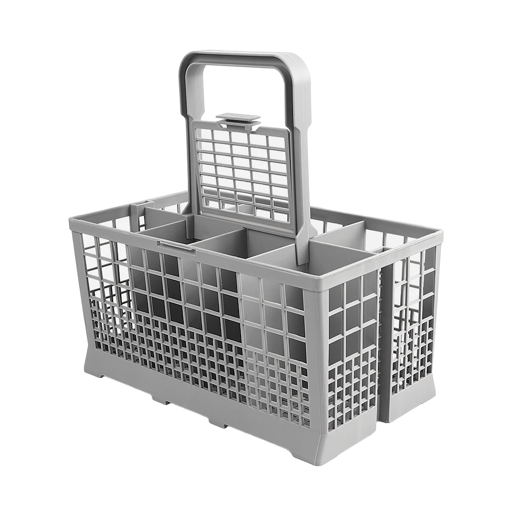 Cesta multifuncional para lavavajillas, soporte plegable para cubiertos, cesta para lavavajillas, cesta de almacenamiento para cuchillos y tenedores con 7 compartimentos