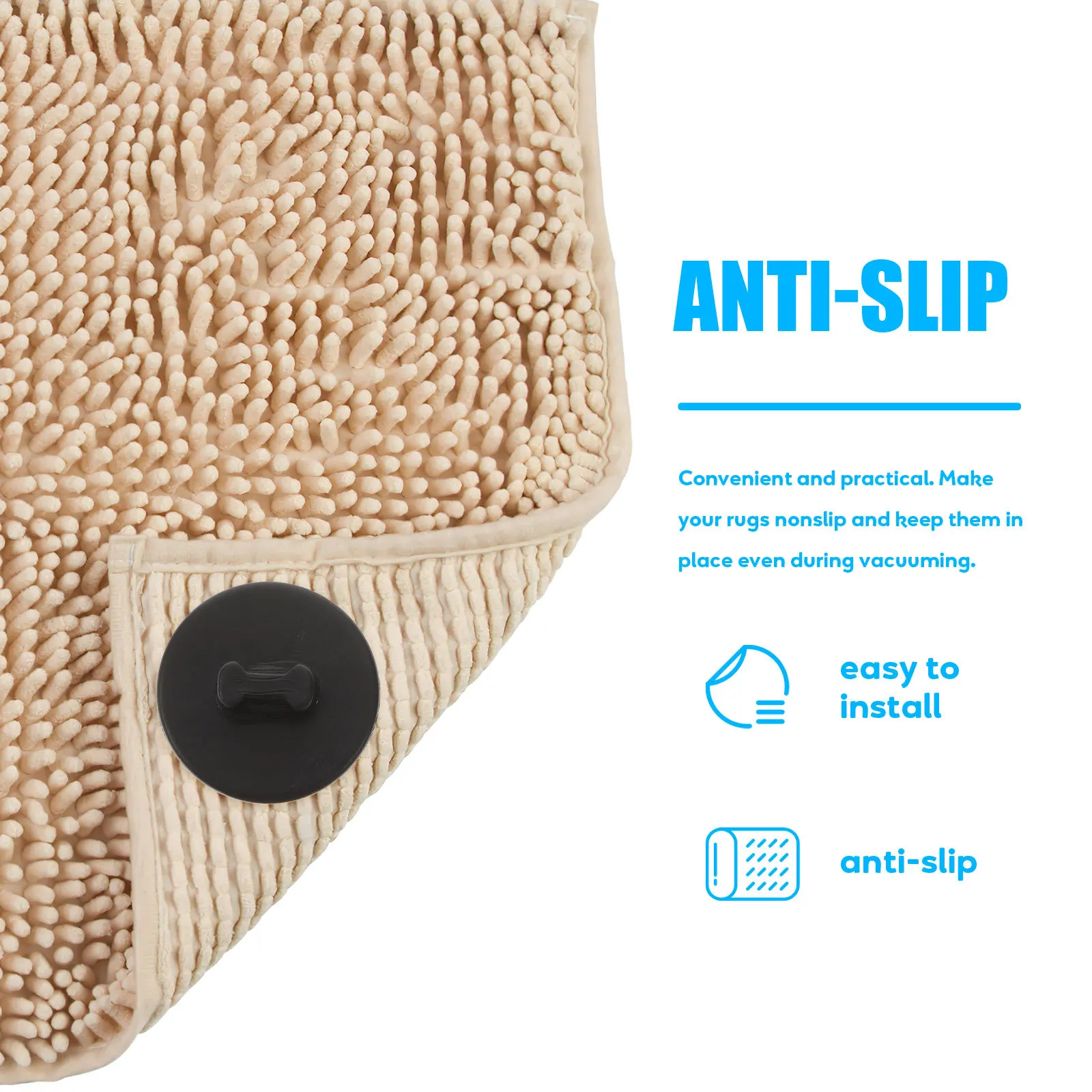 

24Pcs Anti-Skid Car Mat Clips Fixing Fasteners for Floor Carpet Holder Stable ABS Retainer Automotive Interior Accessories