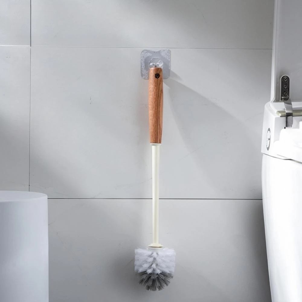 Wooden Long Handle Toilet Brush Home Bathroom Multifunctional Detachable Closetool Cleaning Tool Bathroom Cleaning Accessories