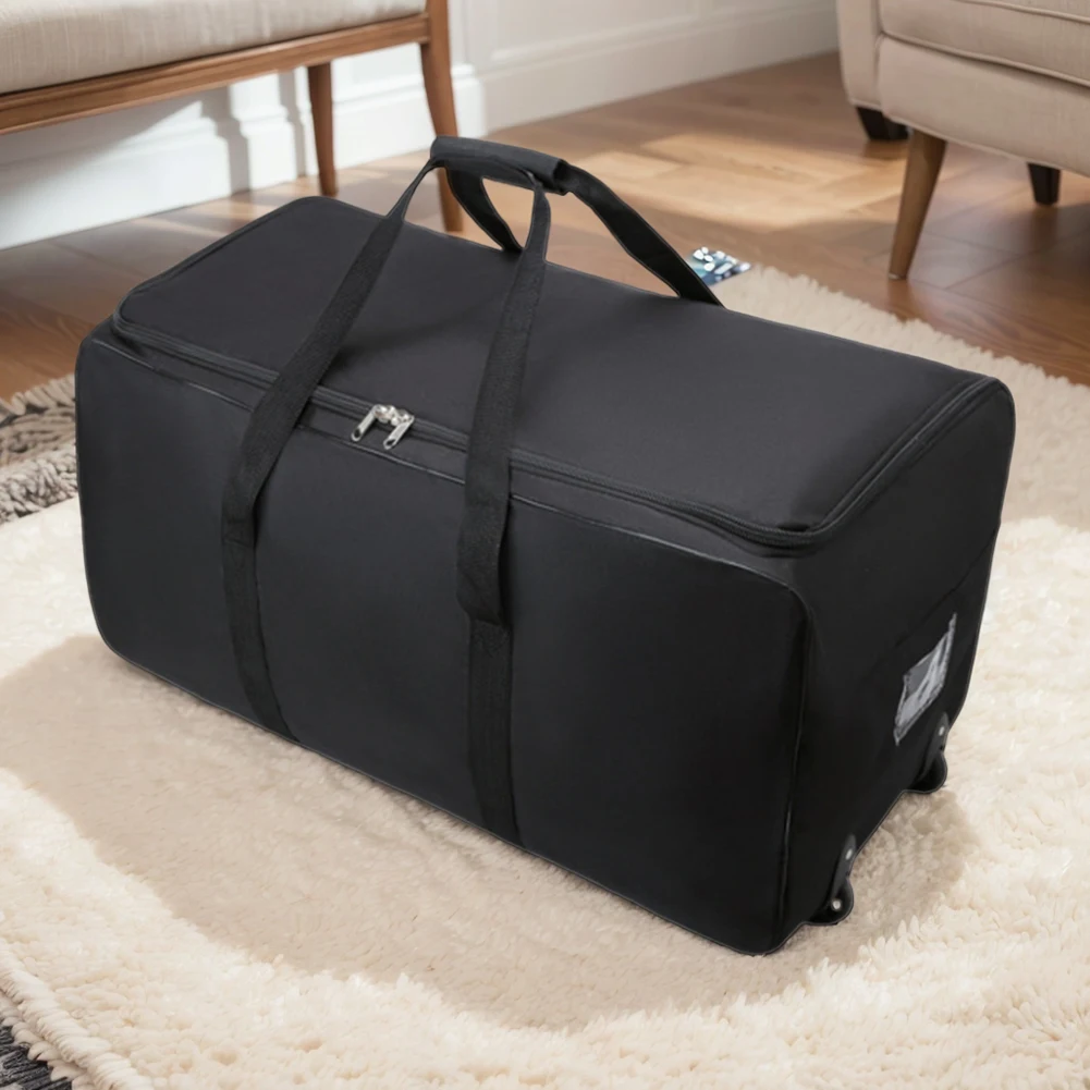 Bolsa de equipaje de viaje, bolsa con ruedas plegable, portaequipajes de gran capacidad, Maleta de viaje portátil impermeable para hombres y mujeres