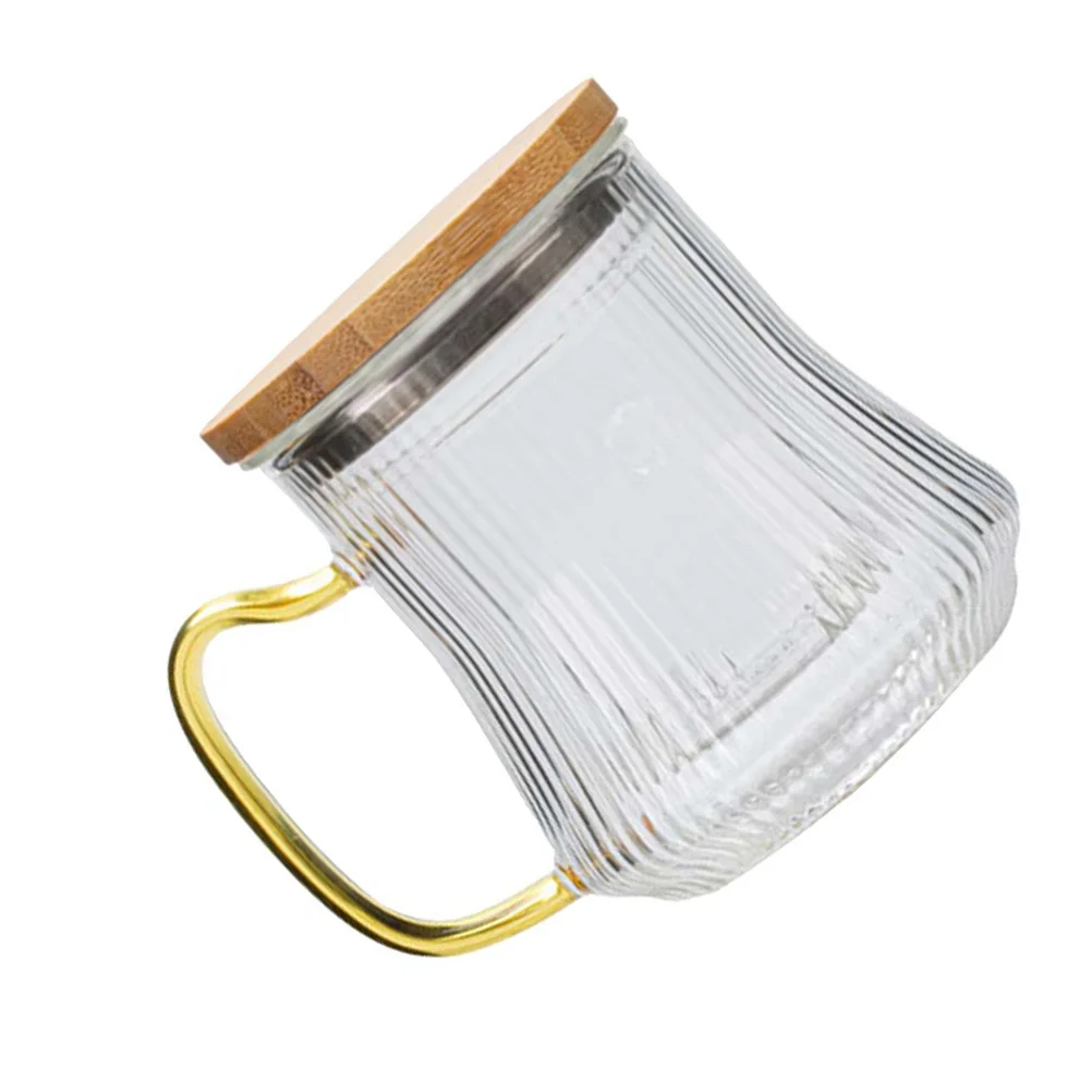 

Tea Cup Glass High Temperature Resistance Handy Long Use Lid Filter Suitable Making Tea Cold Heat Resistance Safety