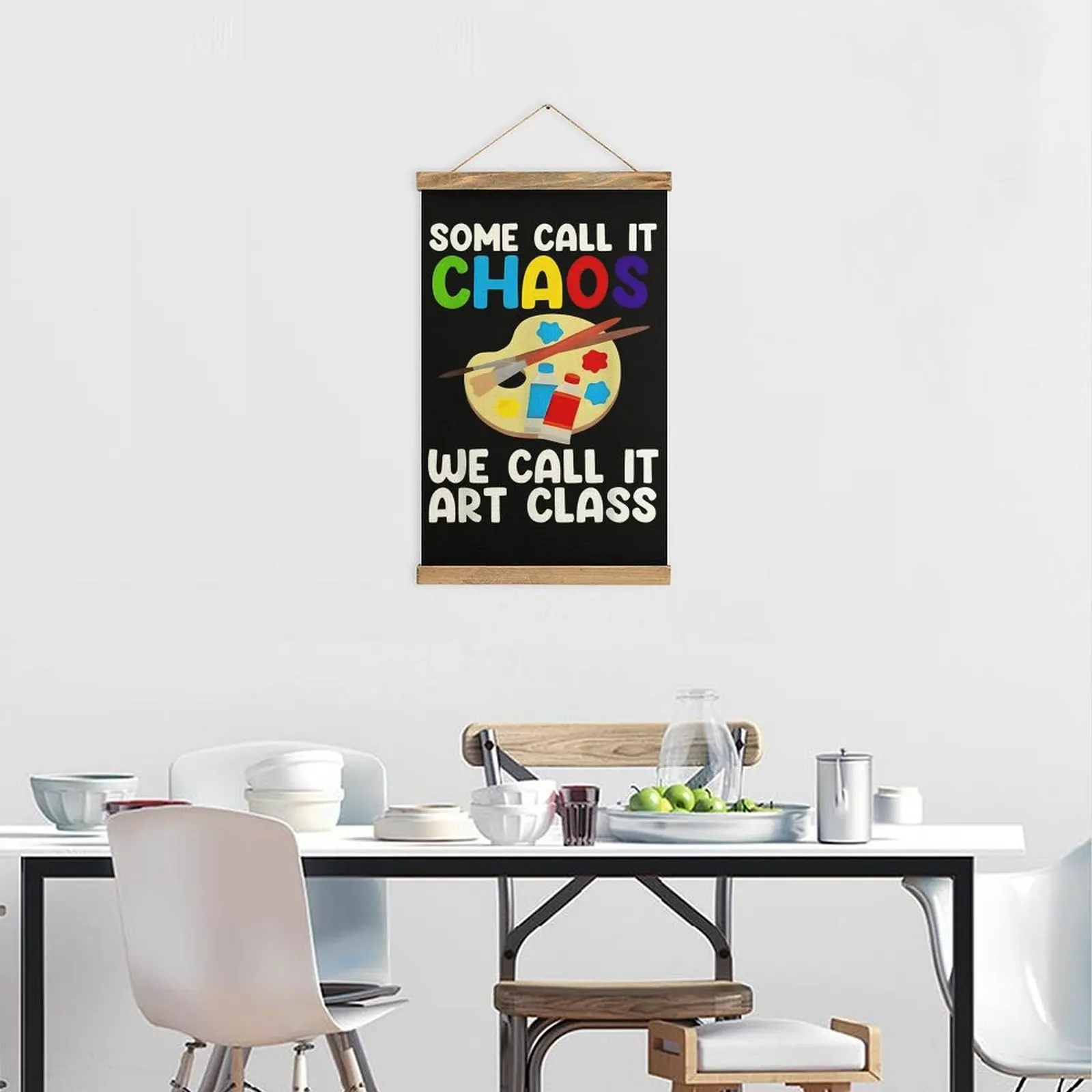 الفن فئة الفوضى الإبداع اللوحة فندق الجدار الديكور الكتان معلقة اللوحة خمر الفكاهة الرسم نمط شنق الصور #5