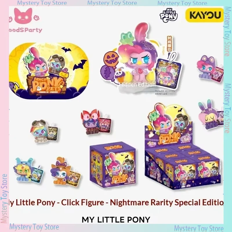 

Kayou My Little Pony Nightmare Series Luminous Doll Blind Box Mystery Box Trendy Collectible Cute Toys For Kids Birthday Gifts