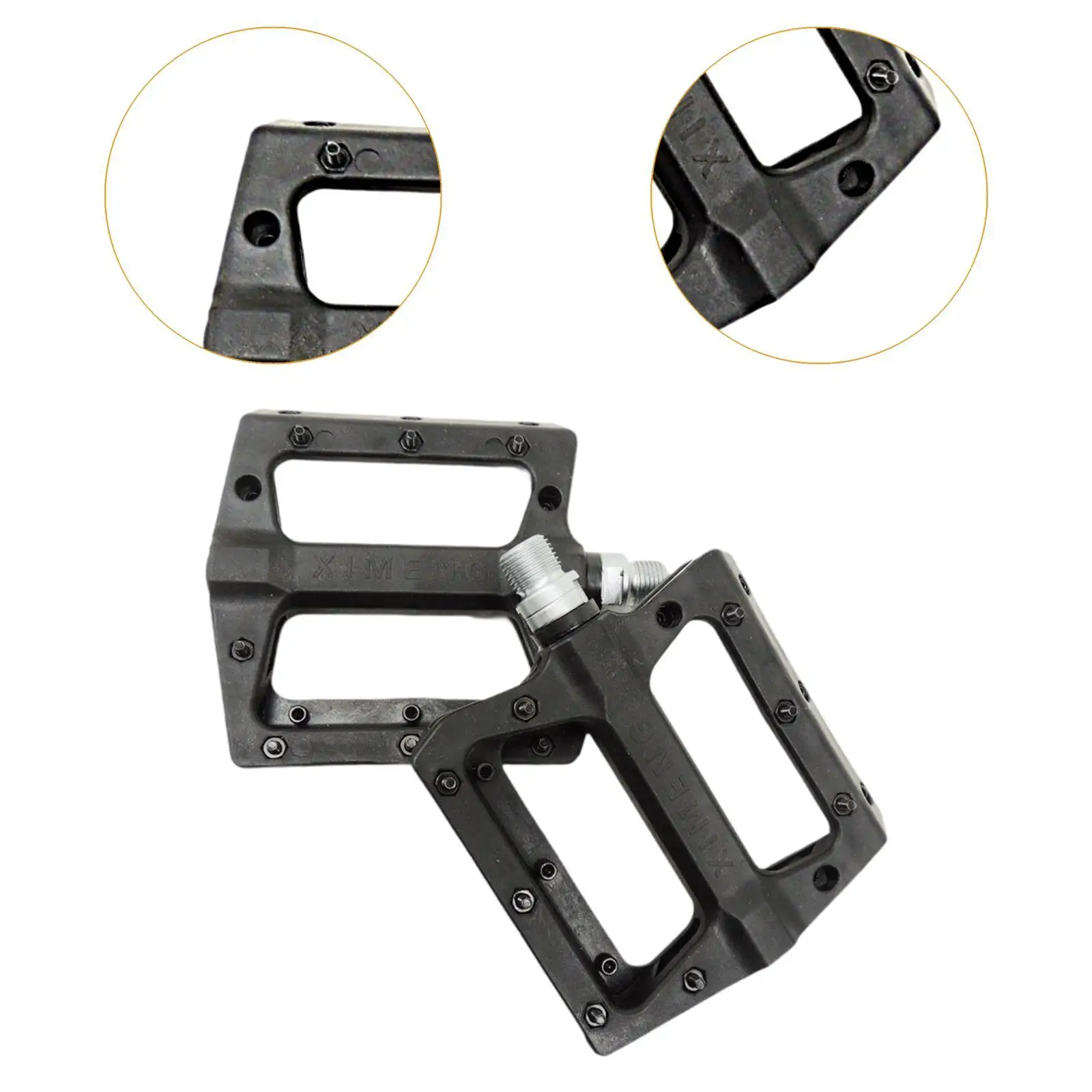 2 قطعة دواسات الدراجة الجبلية قوي المضادة للانزلاق خفيفة العملي دراجة واسعة الدواسات المسطحة لدراجة الطريق الكبار الدراجات اكسسوارات #5