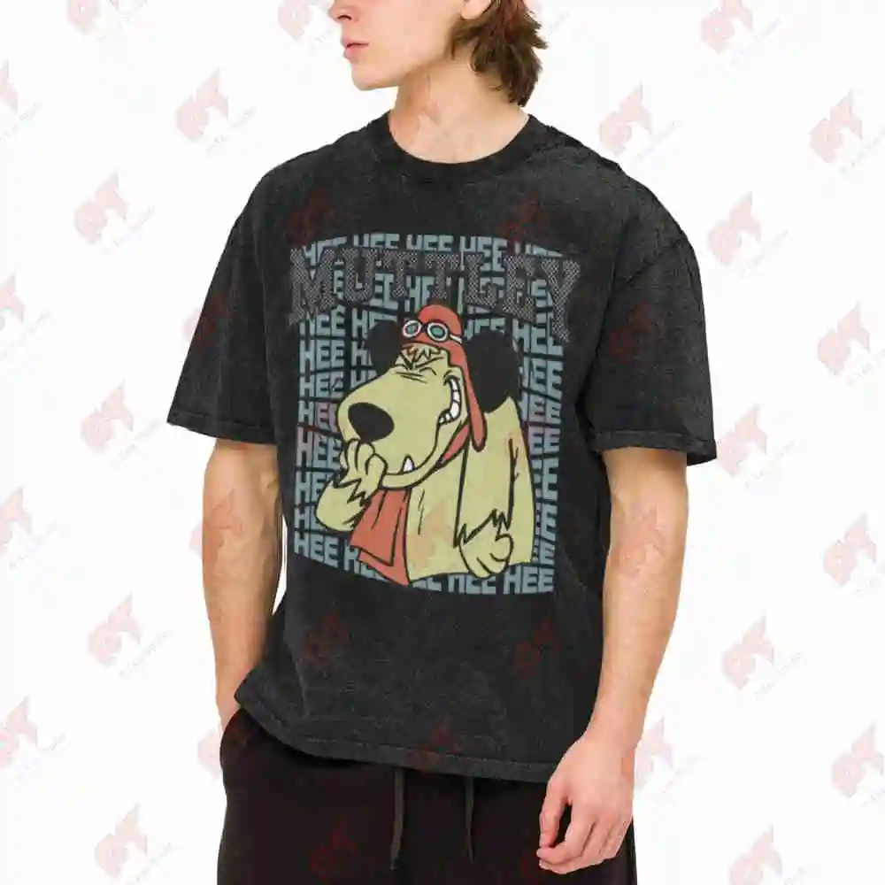 Wacky Races Muttley 1994 Vintage Washed Tee Pure Cotton T-Shirt