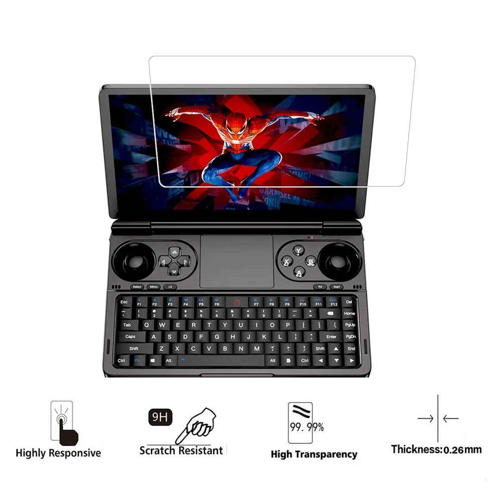 ل GPD Winmini واقي للشاشة من الزجاج المقسى فيلم وحدة تحكم صغيرة للكمبيوتر GPD Win Mini HD ملحقات أفلام الشاشة من الزجاج المقسى