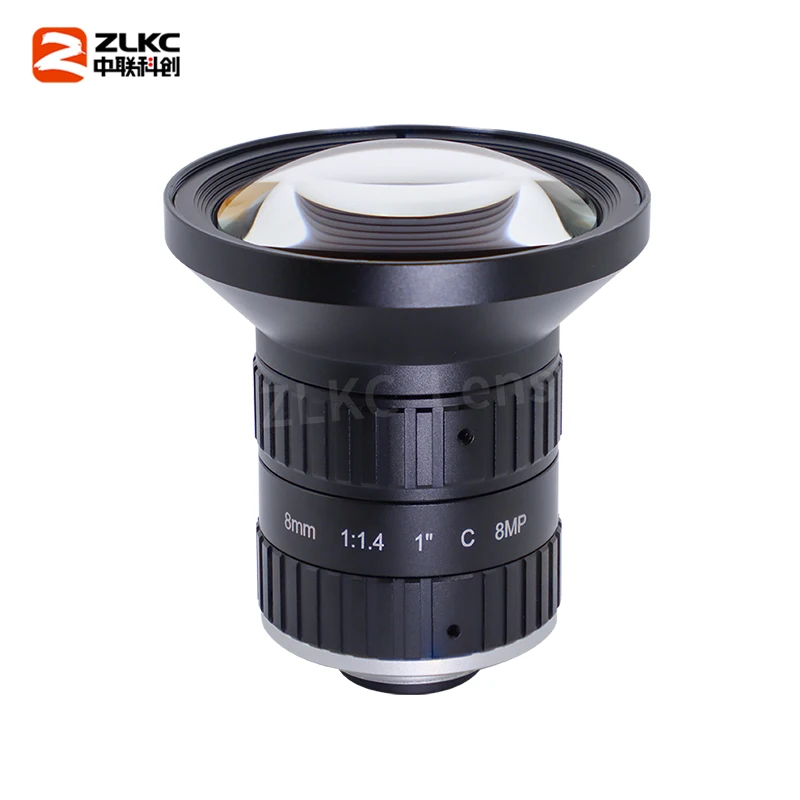 ZLKC 8mm Fixed Focus 8Megapixel 1'' CMOS Sensors F1.4 Big Aperture C Mount Lens Machine Vision Low Distortion Cameras KM0814MP8C