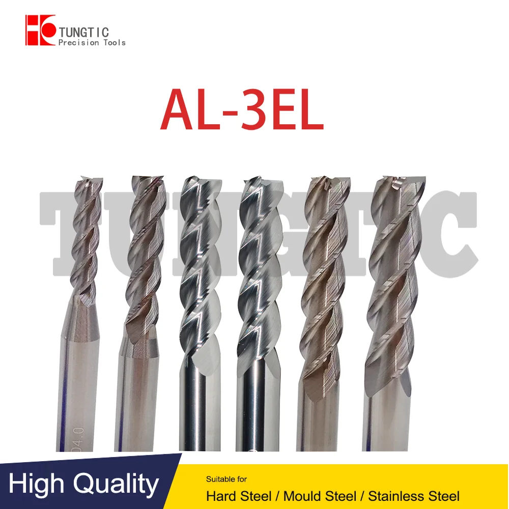 

ZCC AL-3EL Series 3-20mm Ball Nose End Mills for Aluminum copper AL-3EL-D3.0 D4.0 D5.0 D6.0 D8.0 D10.0 D12.0 AL-3EL-D20.0