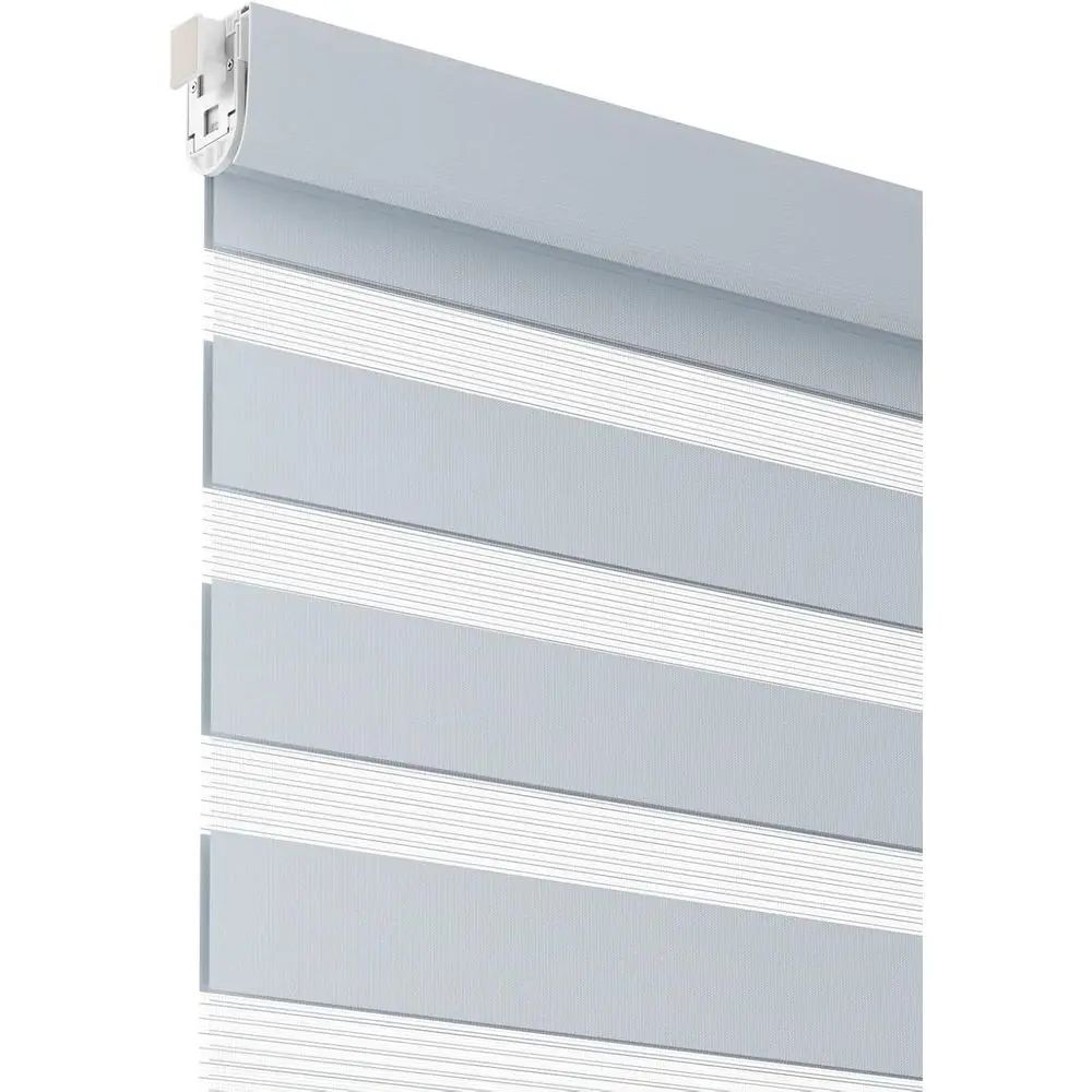 

Motorized Zebra Blinds - Cordless, Dual-Layer Day/Night, Alexa Compatible, 22-78, Light Filtering & Privacy, Suitable for Bedroo