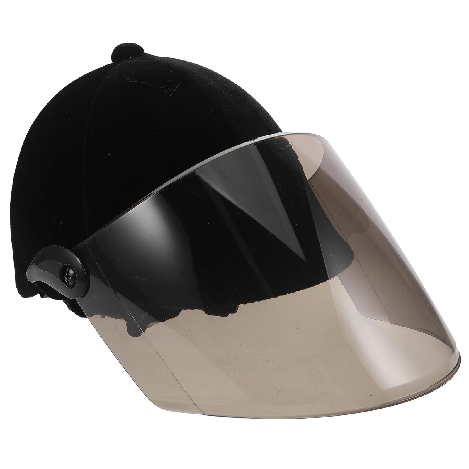 فروسية مع عدسة ملونة للشاي، معدات أمان لركوب الخيل، مقاومة للصدمات، مريحة لركوب الخيل #6