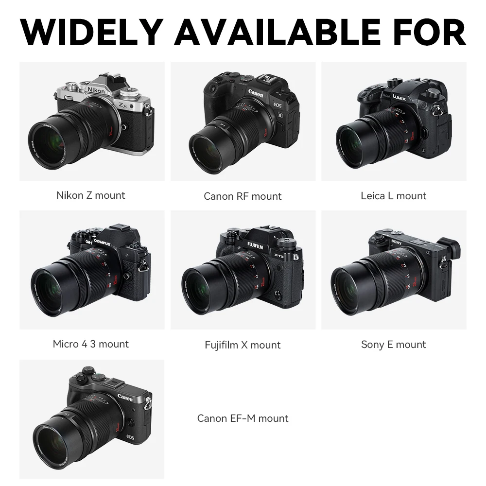 7artisans 25 мм F0,95 APS-C объектив с постоянным фокусным расстоянием и большой диафрагмой для Sony E A5000 A7S A7R Nikon Z Z50 Fuji XF X-T1/X-T2 X-A1/X-A2 X-E1 Canon RF EOS R5 Micro 4/3 E-PL1/E-PL2