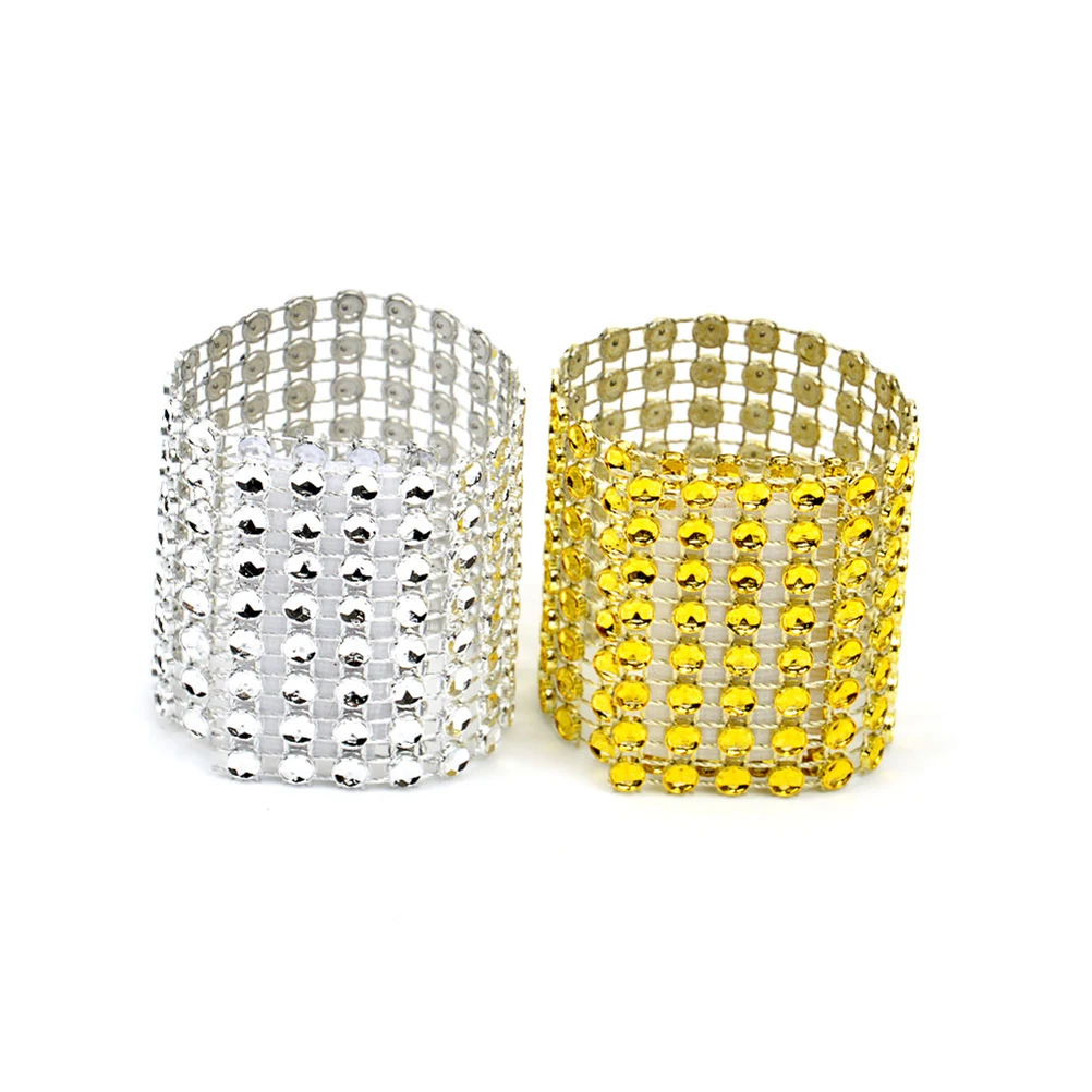 

30pcs Napkin Ring Elegant Luxury Sparkling Design Wedding Shower Home Decor Kitchen Bar Accessories
