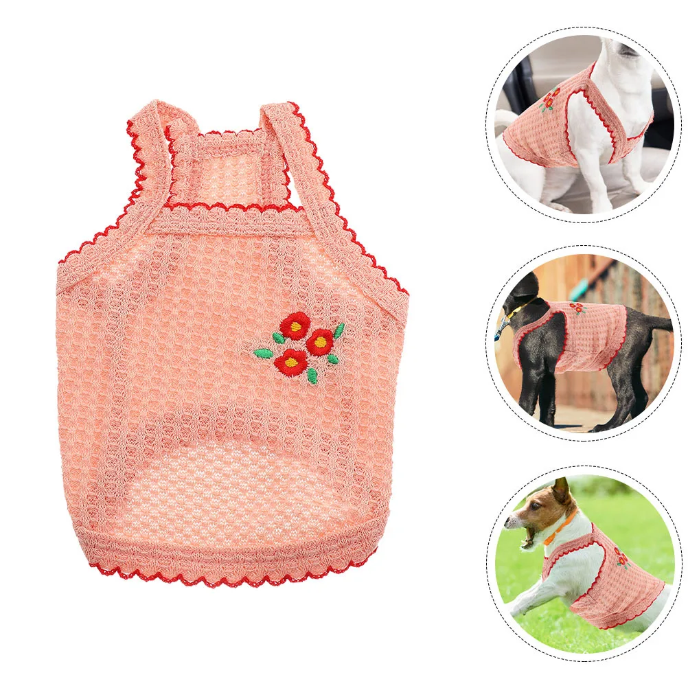 

Adorable Xl Summer Pet Vest Soft Breathable Dog Clothes Cute Puppy Shirt Easy on Off Decorative Accessory for Travel