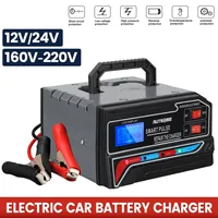 AUTSOME 12V/24V Automobile Motorcycle Universal Electric Car Battery Charger for Cars, Truck,Boats, Motorcycles