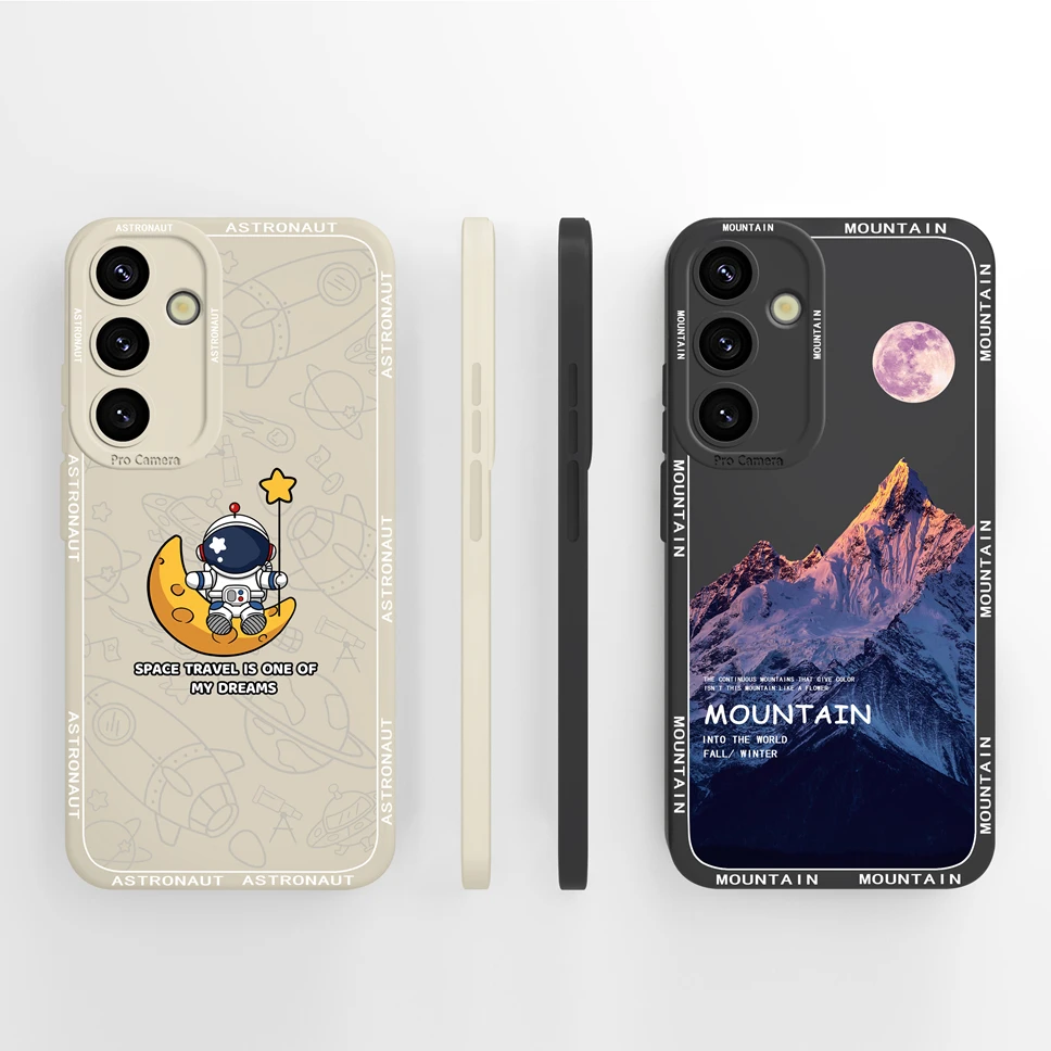 Etui do Samsung Galaxy S24 Plus S24Ultra S24FE Pretty Cat Miękkie, płynne silikonowe pokrowce ochronne do Samsung Galaxy S24 Fundas — zdjęcie 3