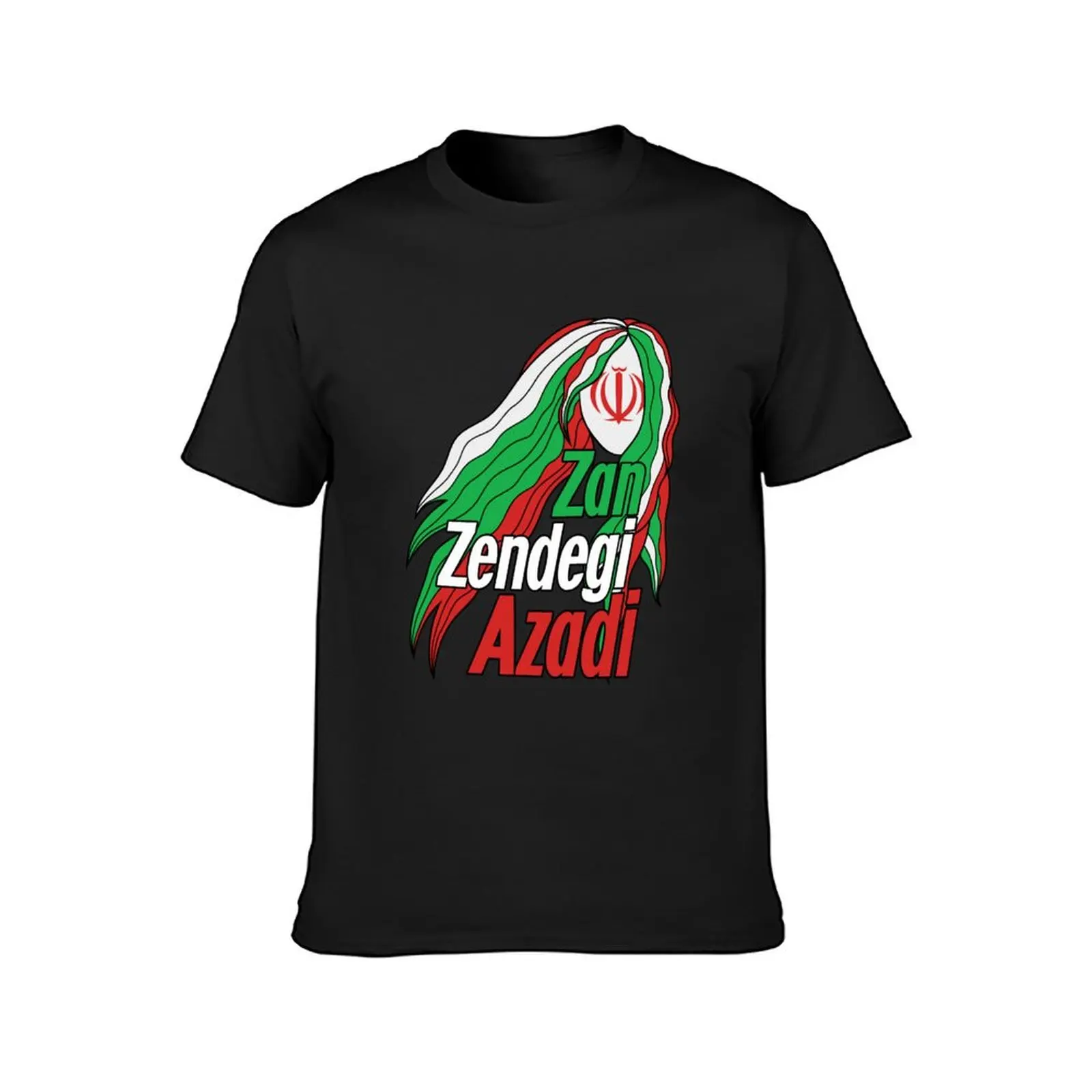 Zan Zendegi Azadi T-Shirt oversized hippie clothes boys animal print mens workout shirts