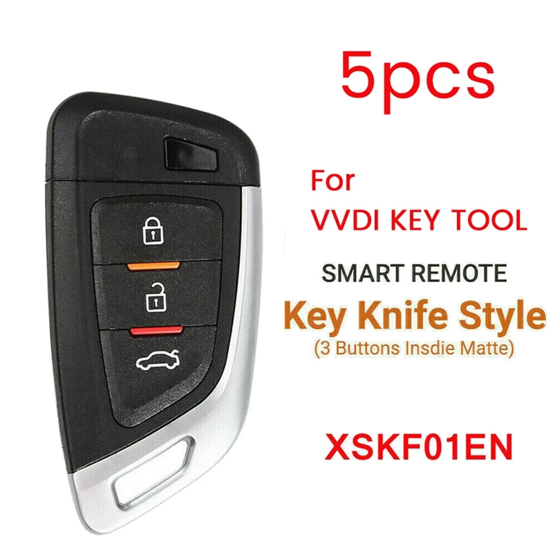 

XSKF01EN Universal Smart Remote Key 3 Button Knife Style Fob For -Xhorse VVDI Key Tool 5Pcs/Lot