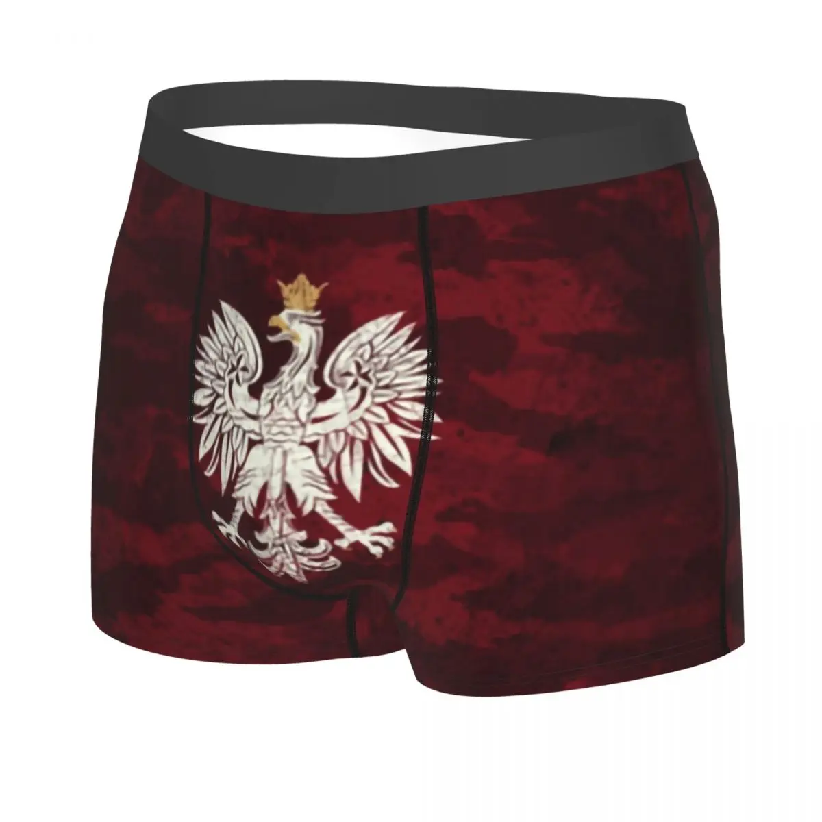 Poland Vintage Coat Of Arms Underwear Men Breathbale Polska Polish Eagle Boxer Briefs Shorts Panties Soft Underpants For Homme