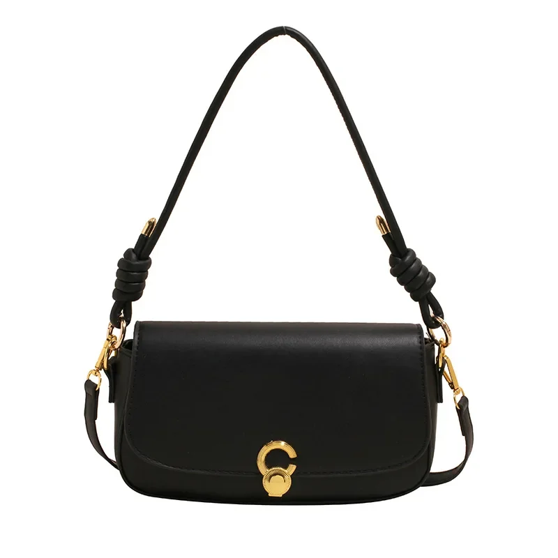 

2025 New! Stylish Minimalist Small Square Bag - Retro Armpit/Shoulder Carry, Vegan Leather, Suitable for Office & Casual Wear