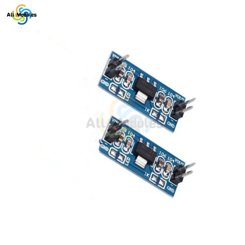 SMD AMS1117 DC-DC modulo di alimentazione convertitore Buck Step-Down DC 4.75-12V a 1.2V 1.5V 1.8V 2.5V 3.3V 5.0V per Arduino