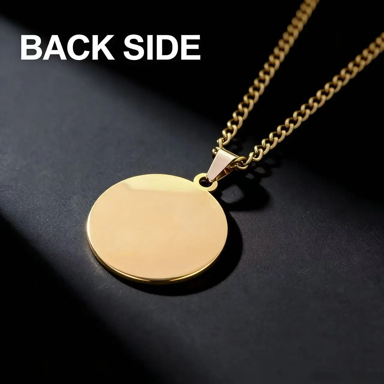 HNSP Stainless Steel Coin Pendant Necklace For Men Solomon Talisman Religion Jewelry Accessories Gift