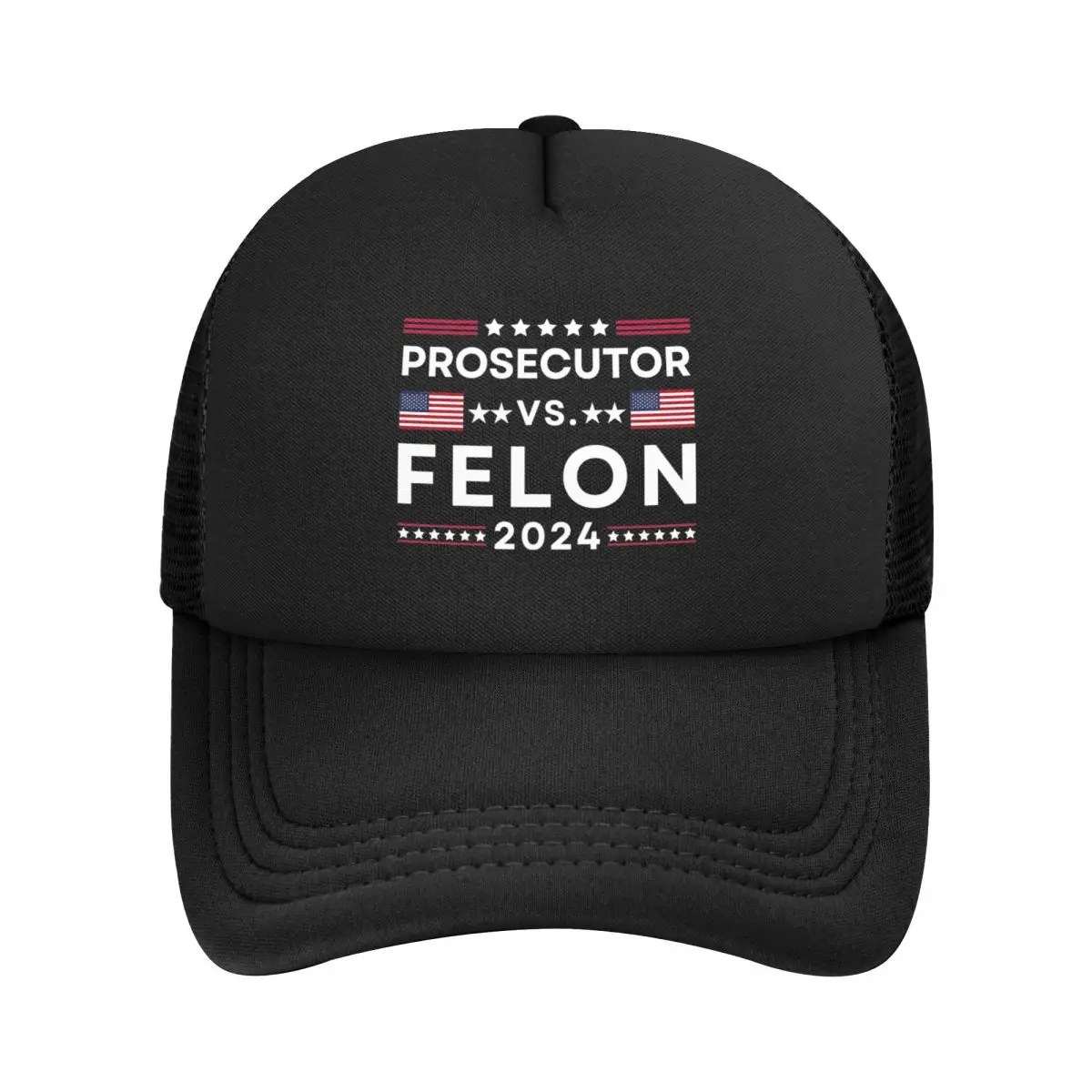 Prosecutor VS Felon 2024 Foam Mesh Trucker Hat Outfits for Women Men Adjustable Baseball Cap Mesh-Back Summer Cooling Caps