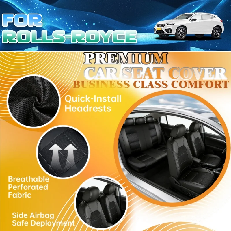 Breathable car seat cover For Rolls-Royce breathable and ventilated, suitable for all seasons, suitable for long-distance use
