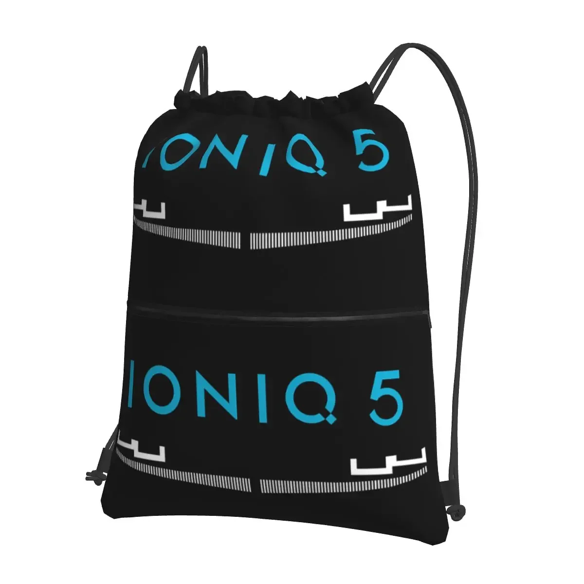 Ioniq 5 Iconic Front Grill And Logo Portable Backpacks Drawstring Bag Multi-function Book Bags For Travel Sport Man Woman