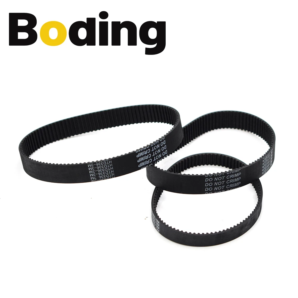 Closed Loop Timing Belt Transmission Belts HTD 3M-255-15 Perimeter 225 267 300 324 354 384mm Customized Width 8 9 10 15 17mm